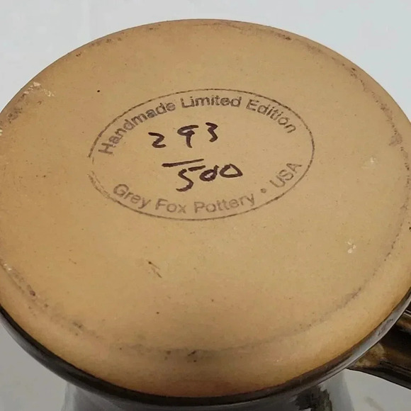 Grey Fox Pottery Stein 2013 Michigan Renaissance Festival Limited Edition - Picture 6 of 6